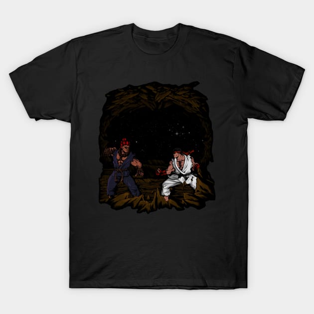 AKUMA vs RYU T-Shirt by berserk